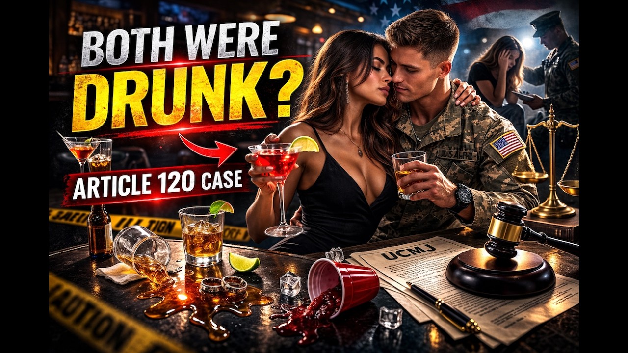 Both Were Drinking? Article 120 Military Sexual Assault Cases Explained by Military Defense Attorney