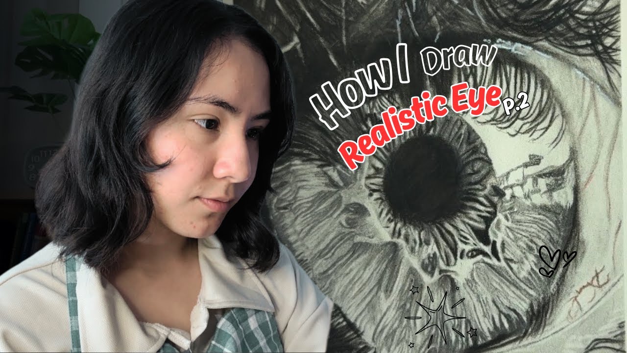 Realistic Eye 👁️ Drawing Process | Pencil & Charcoal, Drawing a Realistic Eye Part 2