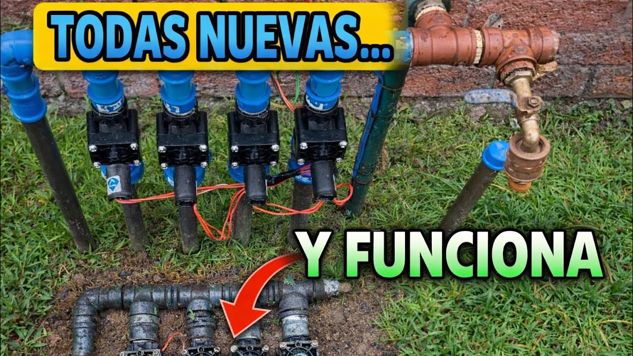 Cambio de electroválvulas de riego Hunter