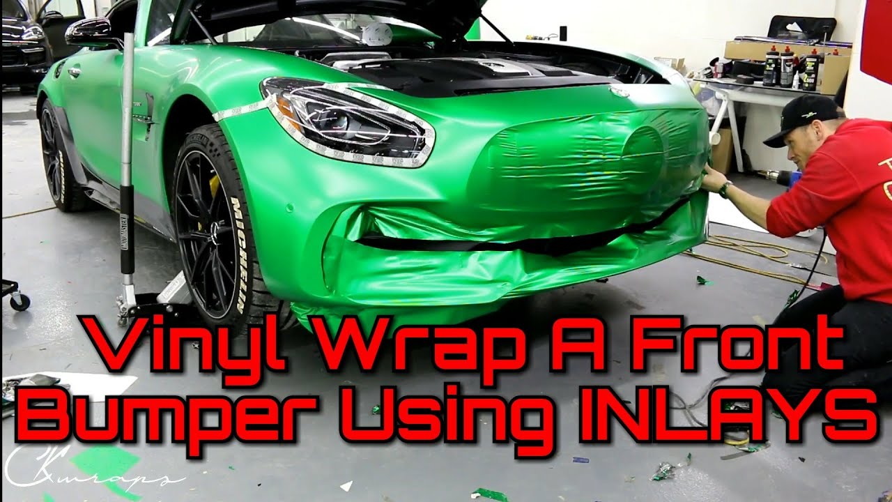 MERCEDES GTR Front Bumper Vinyl Wrap WITH INLAYS