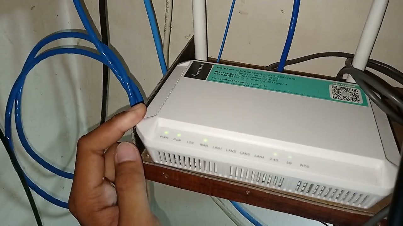 Paano iReset Converge Router Reset all