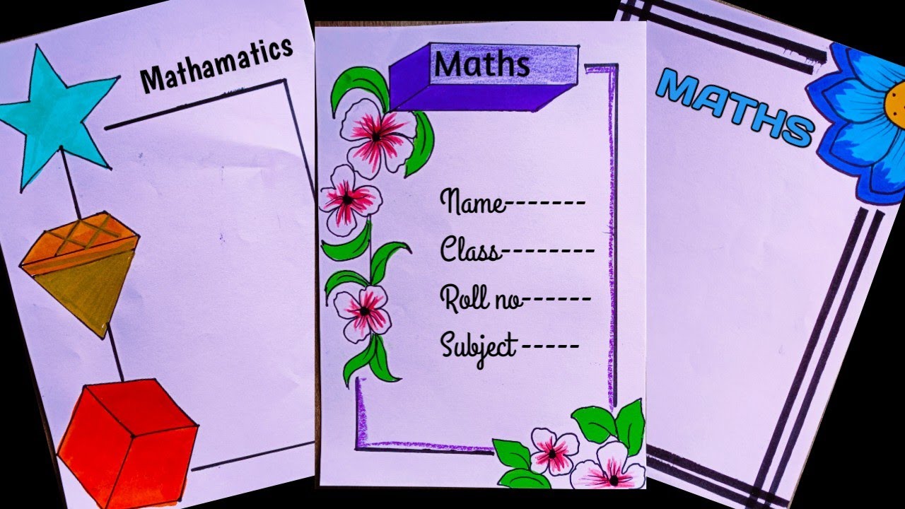 Maths /Maths Project /Front Page Design /Border Design For Maths Project /Project Work Design #143