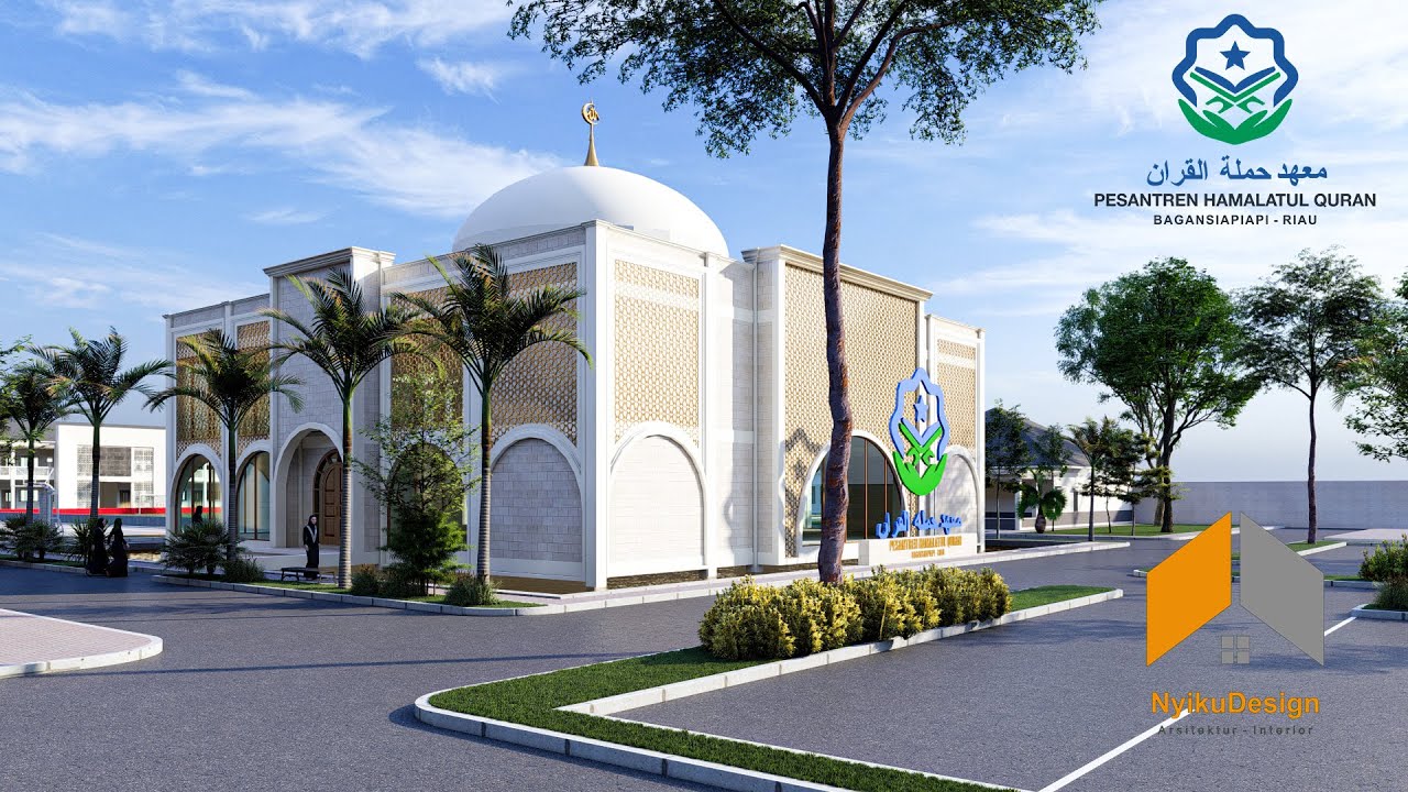 Desain Masjid Pesantren HAMALATUL QUR'AN Bagansiapiapi-Riau