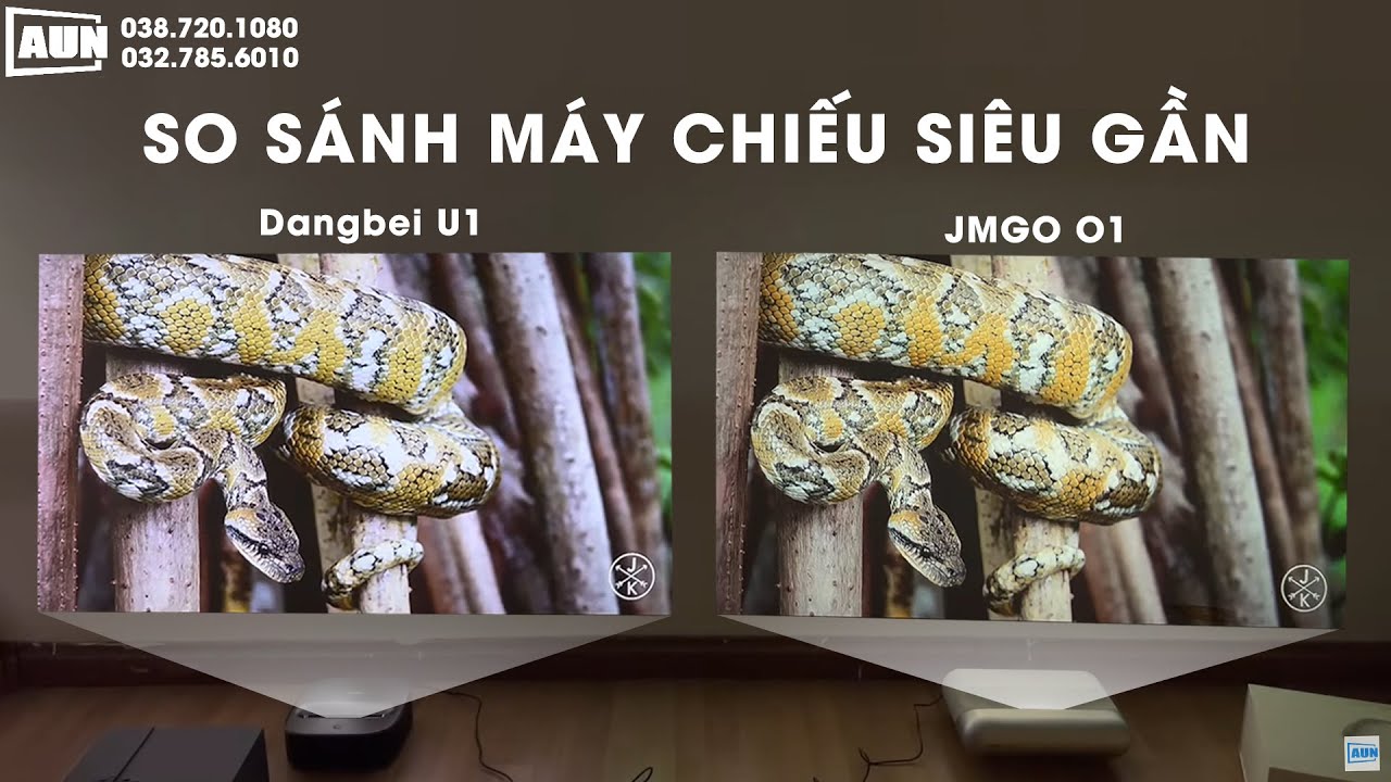 So sánh máy chiếu siêu gần phân khúc mini : Dangbei U1, Jmgo O1, Fengmi R1 nano