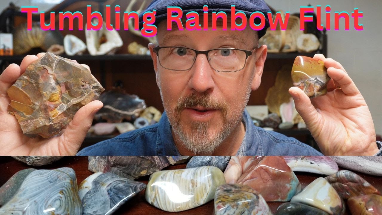 Tumbling Rainbow Flint From Flint Ridge, Nether's Farm, Ohio