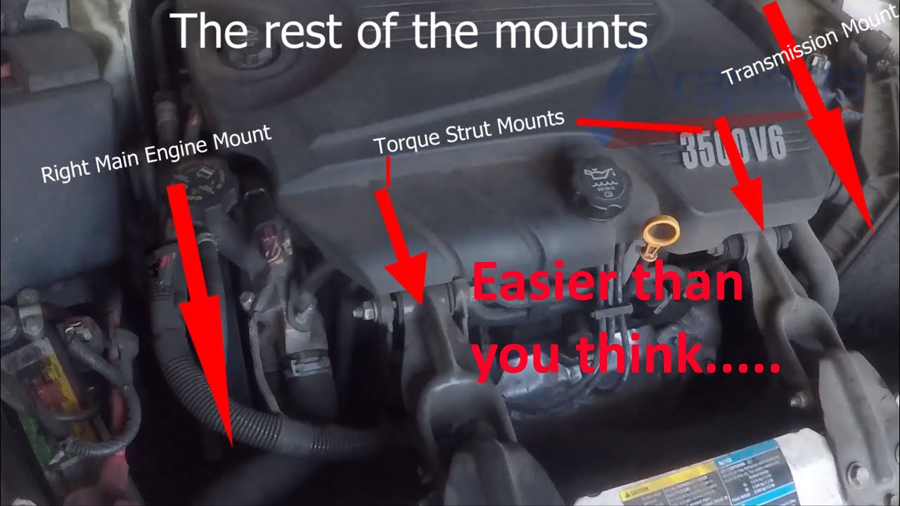 Replacing Every Engine Mount In A 06-11 Chevy Impala 3.5L & V6 Made Easy