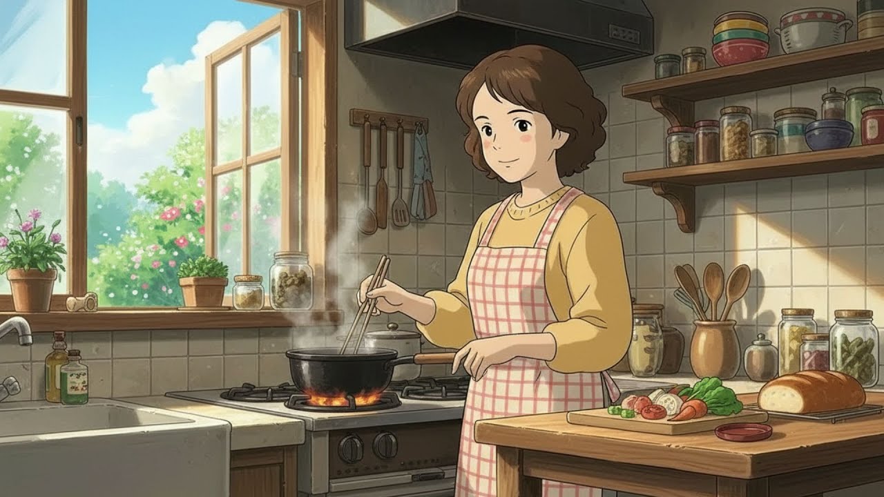 🍃 Preparing Loving Bento Boxes in a Cozy Home | Peaceful Ghibli-Style Family Life