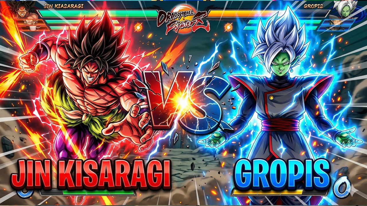JIN KISARAGI VS GROPIS Tournament Matches | Dragon Ball FighterZ