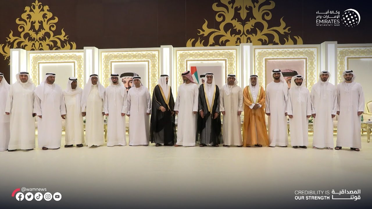 ولي عهد عجمان يحضر حفل زفاف مبارك علي المهيري