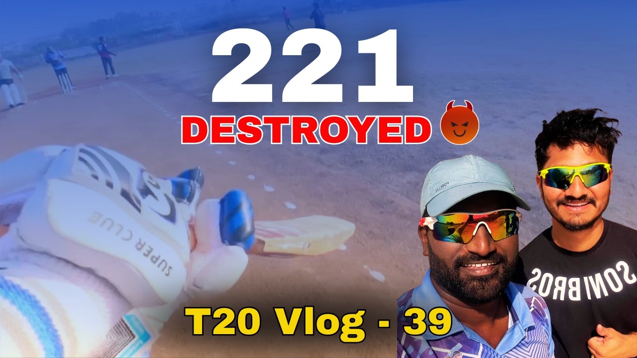 221 Runs పేల్చేశాం 😈 || 84 Runs తేడాతో Mass Victory 💣|| GoPro Batting POV 🔥 