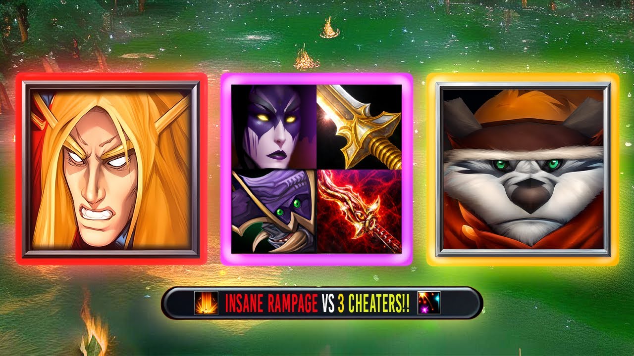 EPIC RAMPAGE!! Invoker vs Ember Spirit with 2x Divine Rapier! | Map Hack?