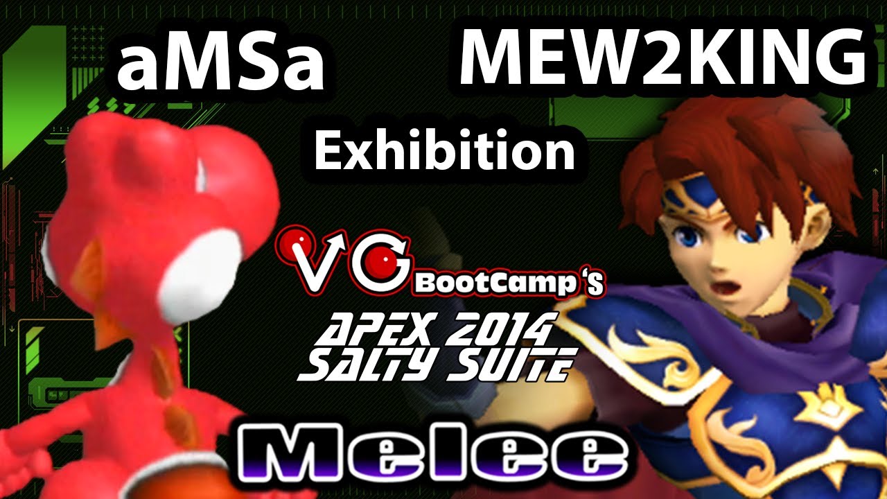 Salty Suite - aMSa (Yoshi) Vs. CT EMP | Mew2King (Pichu, Roy, Yoshi) SSBM Exhibition - Melee