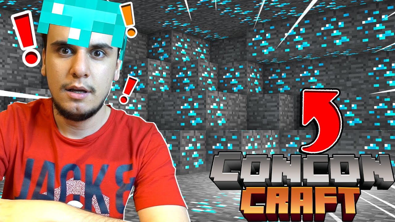 CONCONCRAFT'TA GİZLİ ZENGİN ELMAS ODASI - Minecraft