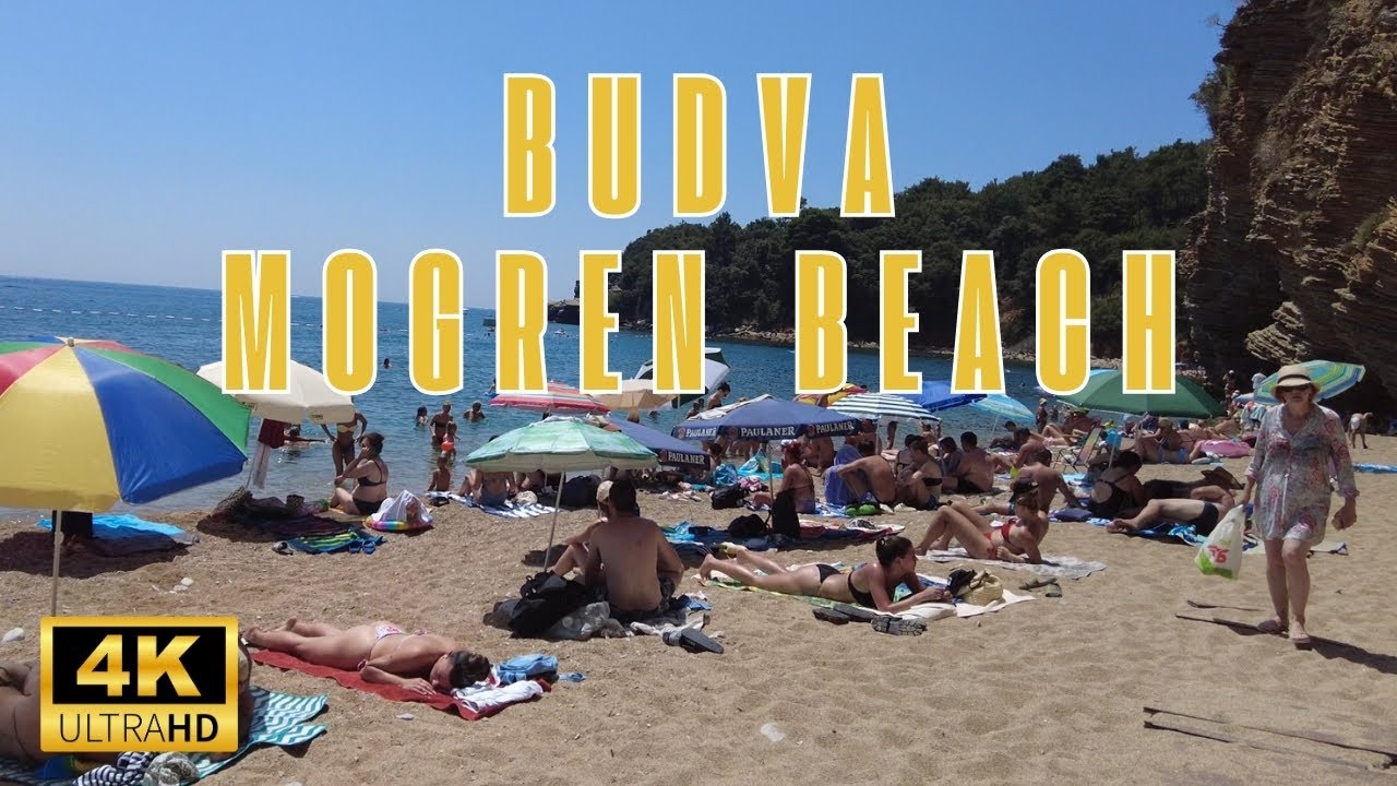 Montenegro Mogren Beach | 4k Walking Tour in Mogren Beach | Montenegro 2024