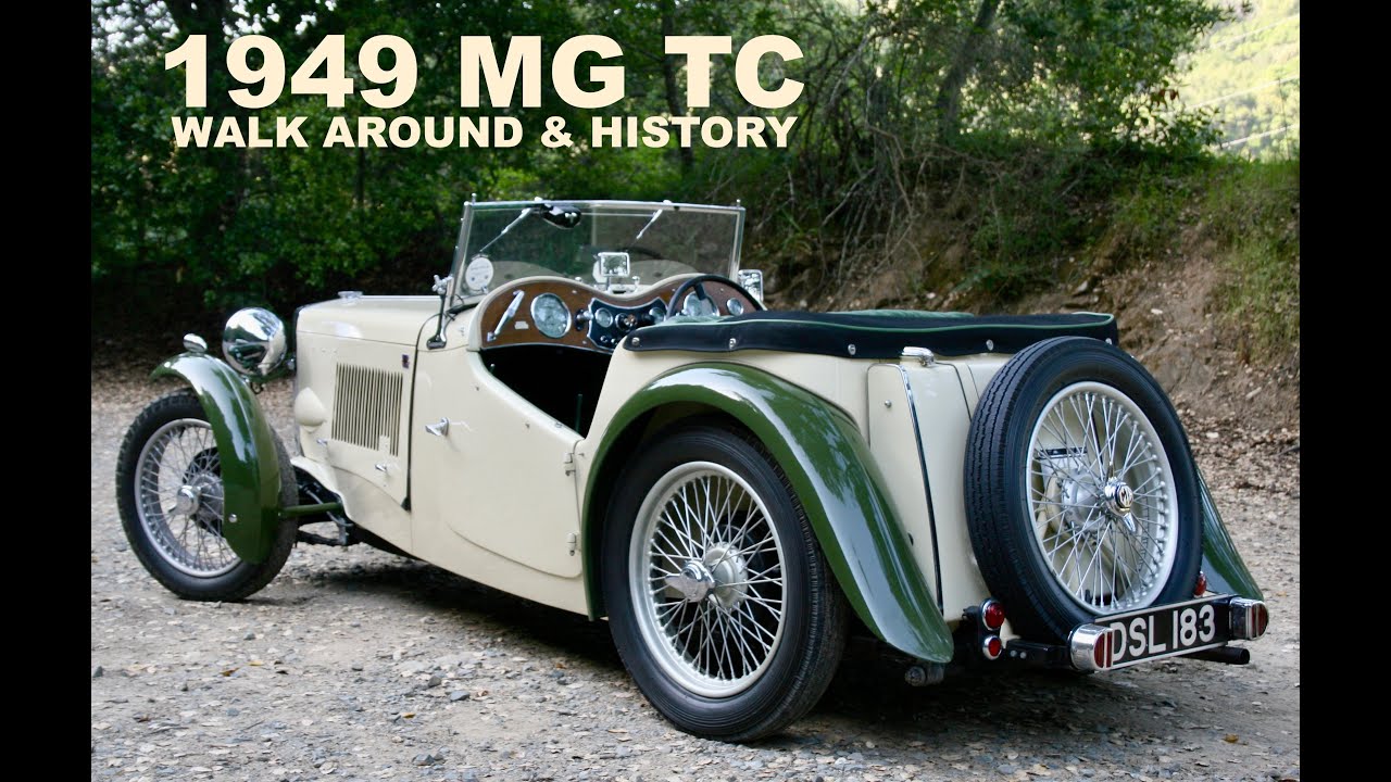 Обзор и история автомобиля MG TC 1949 года.