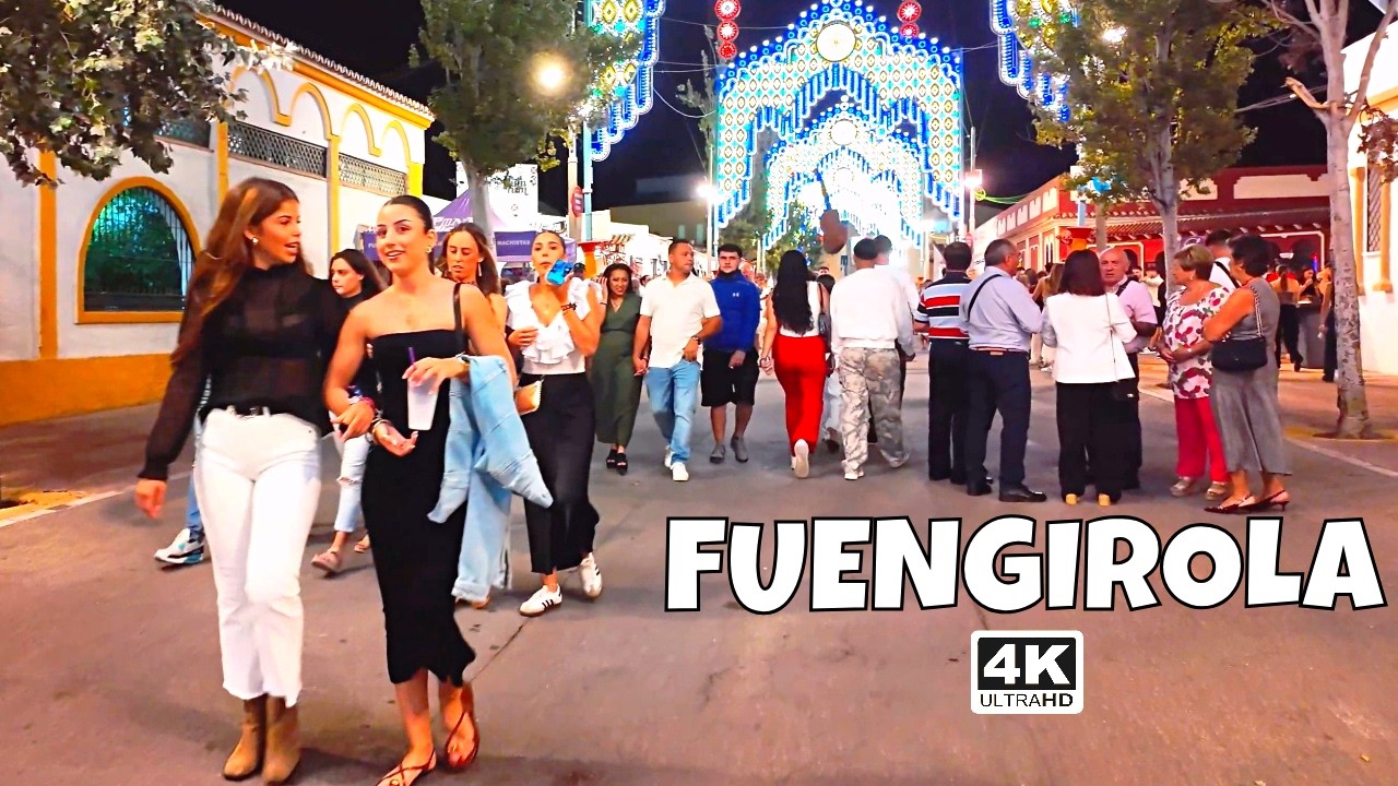 FUENGIROLA Costa del Sol Spain | Autumn Night Fair in October 2025 [4K]