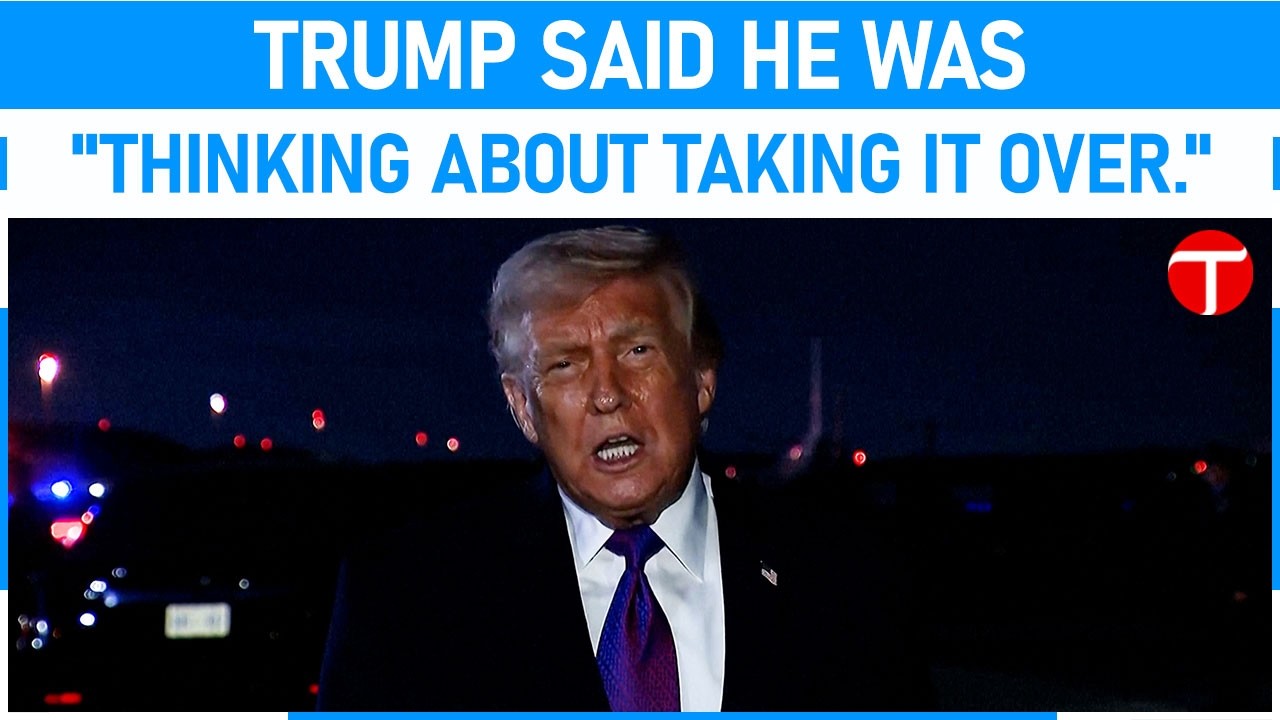 Trump, in comments on Iran war, says US looking 'strongly at the straits'