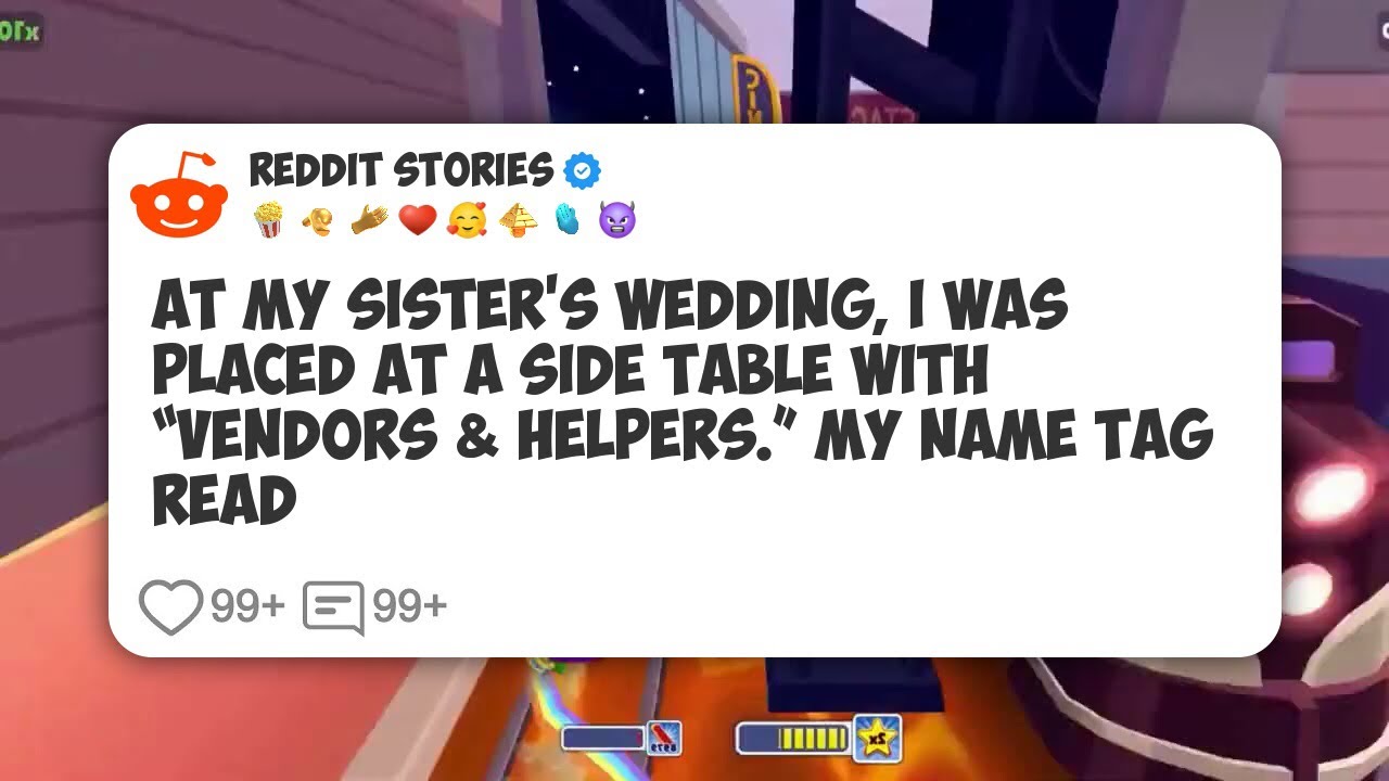 At My Sister’s Wedding, I Was Placed At A Side Table With “Vendors & Helpers.” My Name Tag #reddit 