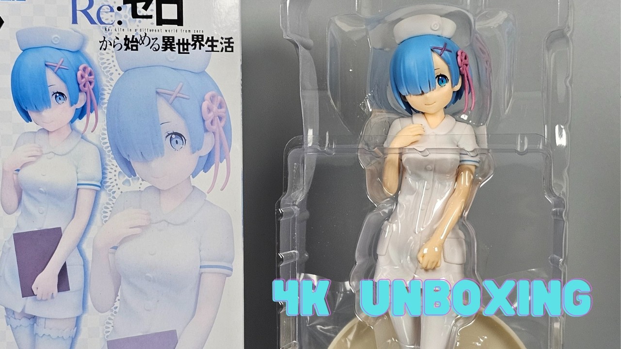 Unboxing Rem Nurse Ver. Re:Zero Figure | 4K 60FPS Review