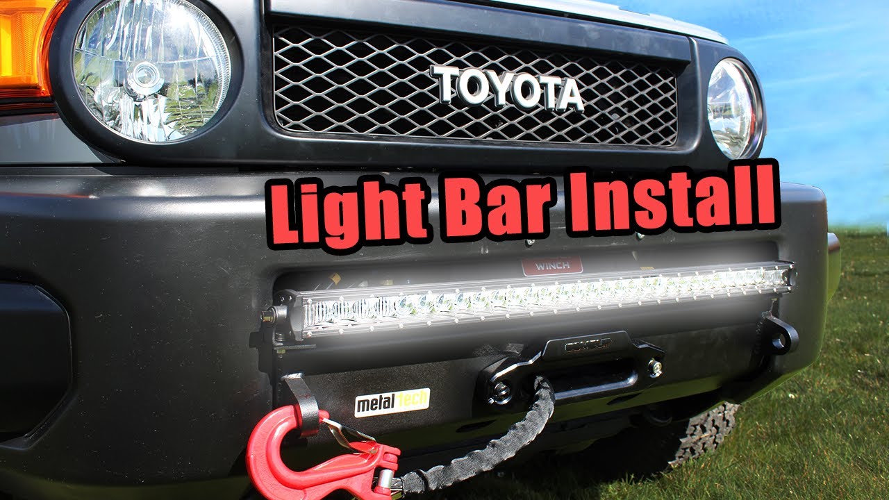Установка световой панели FJ Cruiser