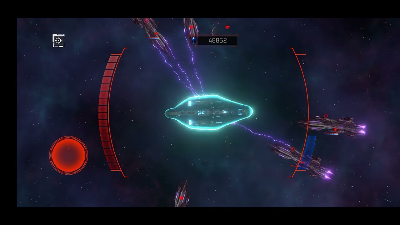 Solar Smash 2d 1 Ancient Remnants Battleship vs Eight Adrori Hive Battleships
