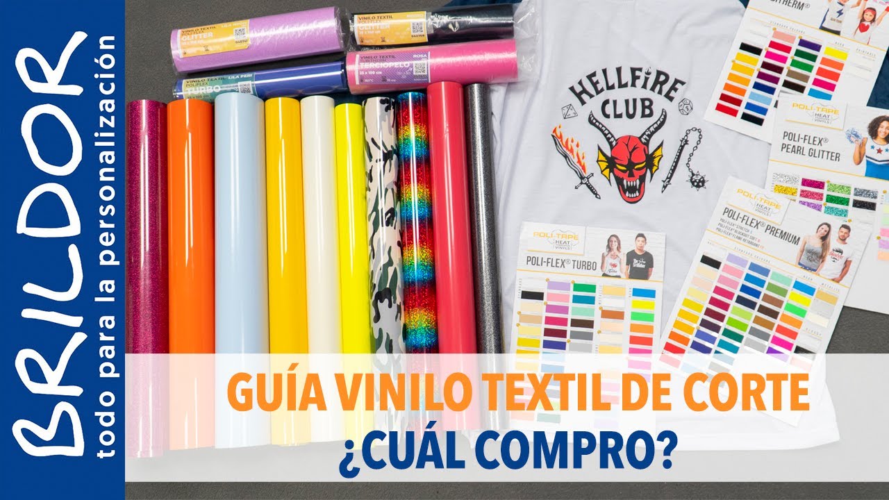 👨‍🏫 ¿QUÉ VINILO TEXTIL DE CORTE COMPRO? Tipos de vinilo, diferencias...
