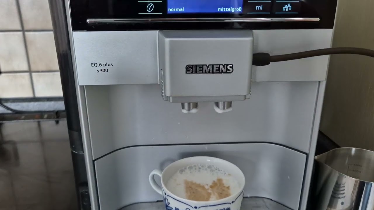 Siemens EQ6 plus s300 Testen , Latte Machiatto, Cappuccino, Espresso Machiatto, Espresso,Caffe Crema