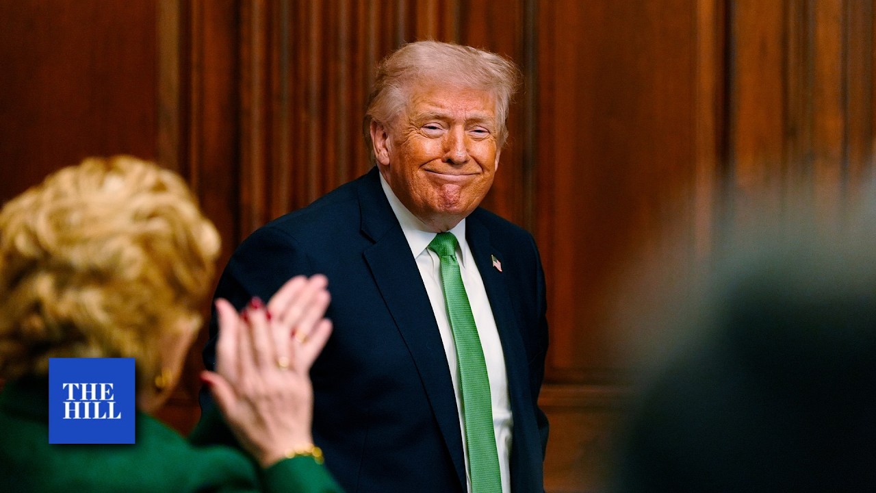 Happening Now: Trump Participates In Annual Shamrock Bowl Presentation