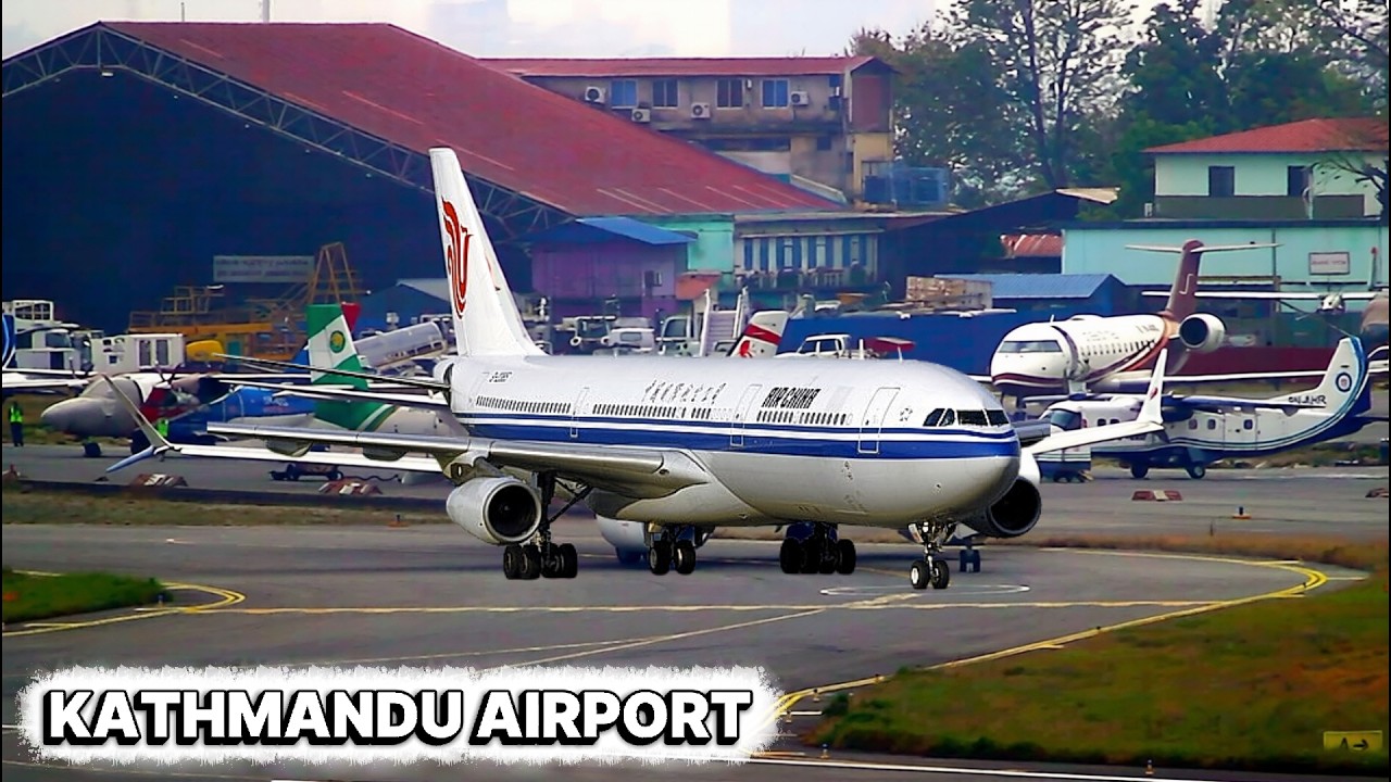 ✈️🇳🇵 Nepal Plane Spotting | 17+ Minutes Takeoffs & Landings at Kathmandu Airport!