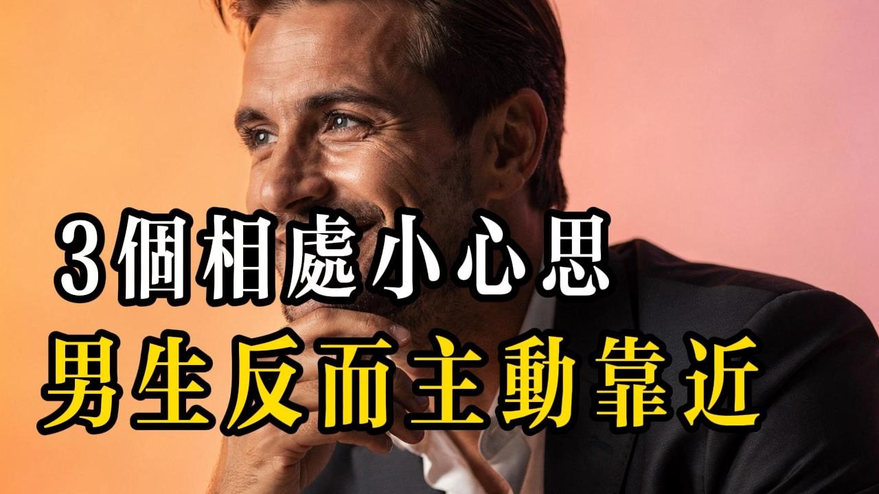 3 個相處小心思，男生反而主動靠近