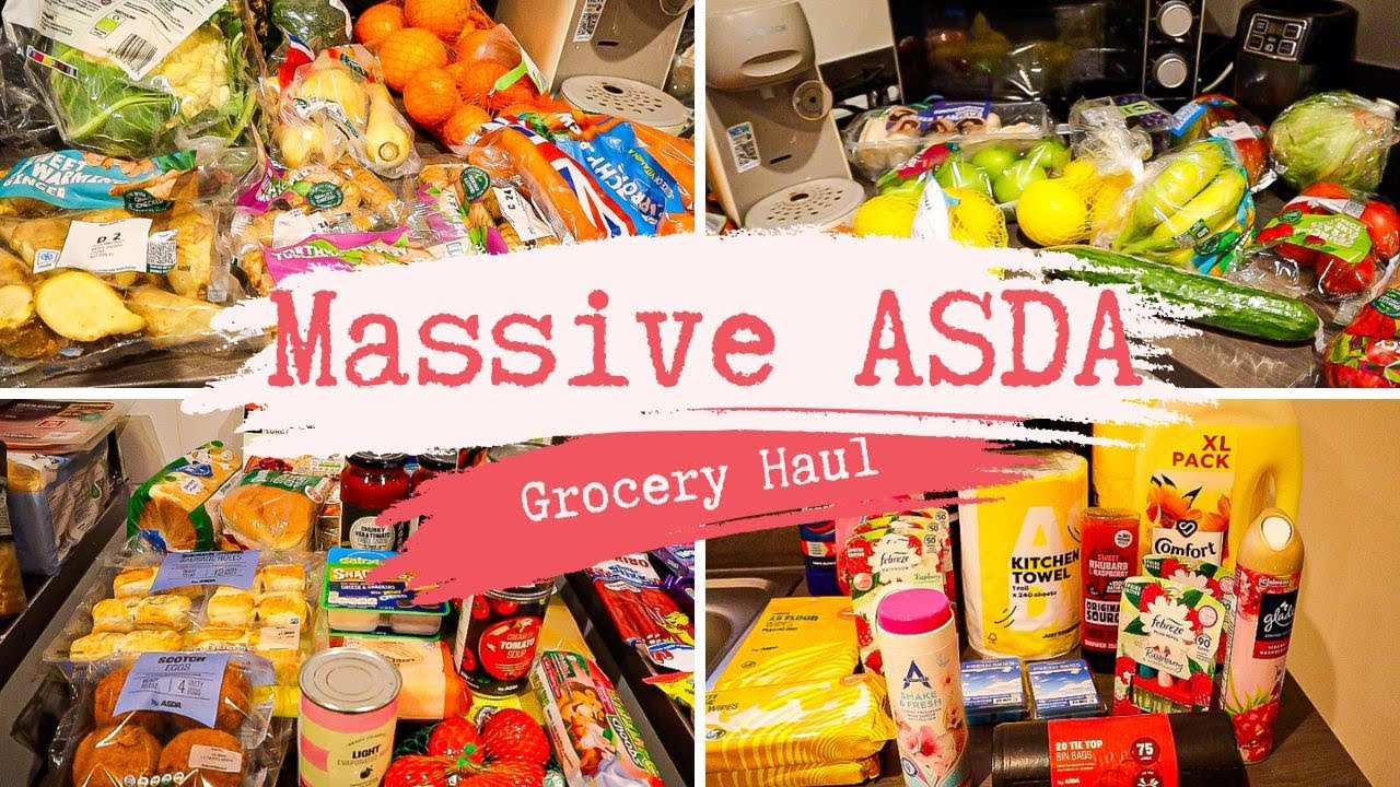 £250 ASDA FOOD HAUL | UK GROCERY SHOPPING #ukfood #groceryshopping #ukvlogger