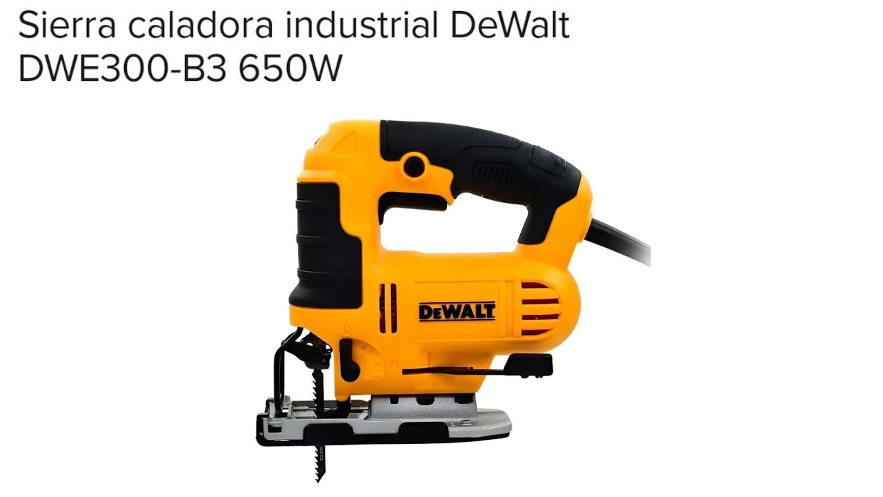 Sierra caladora industrial DeWalt DWE300-B3 650W