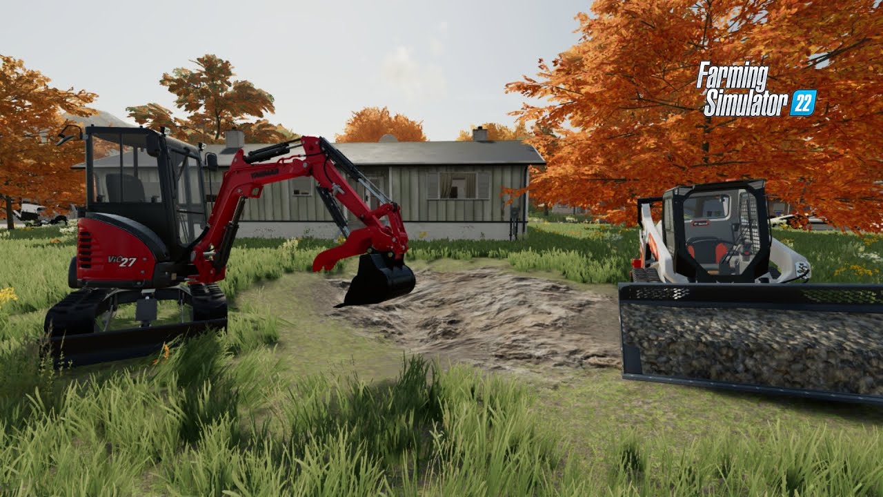 Digging A Hole For A Small Pond Farming simulator 22