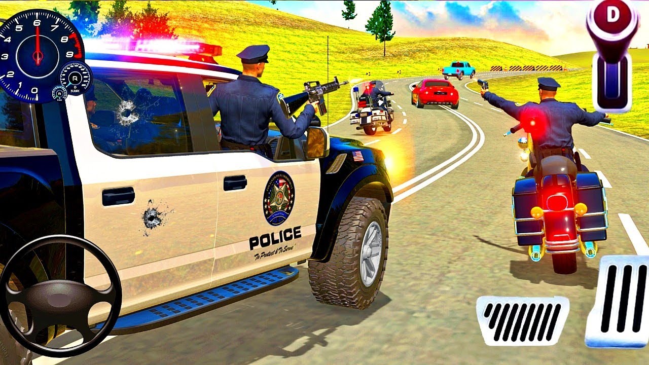 Real Police Car Chase Simulator 3D Game - Real Cop Cars Driving Simulator 2025 - Android GamePlay
