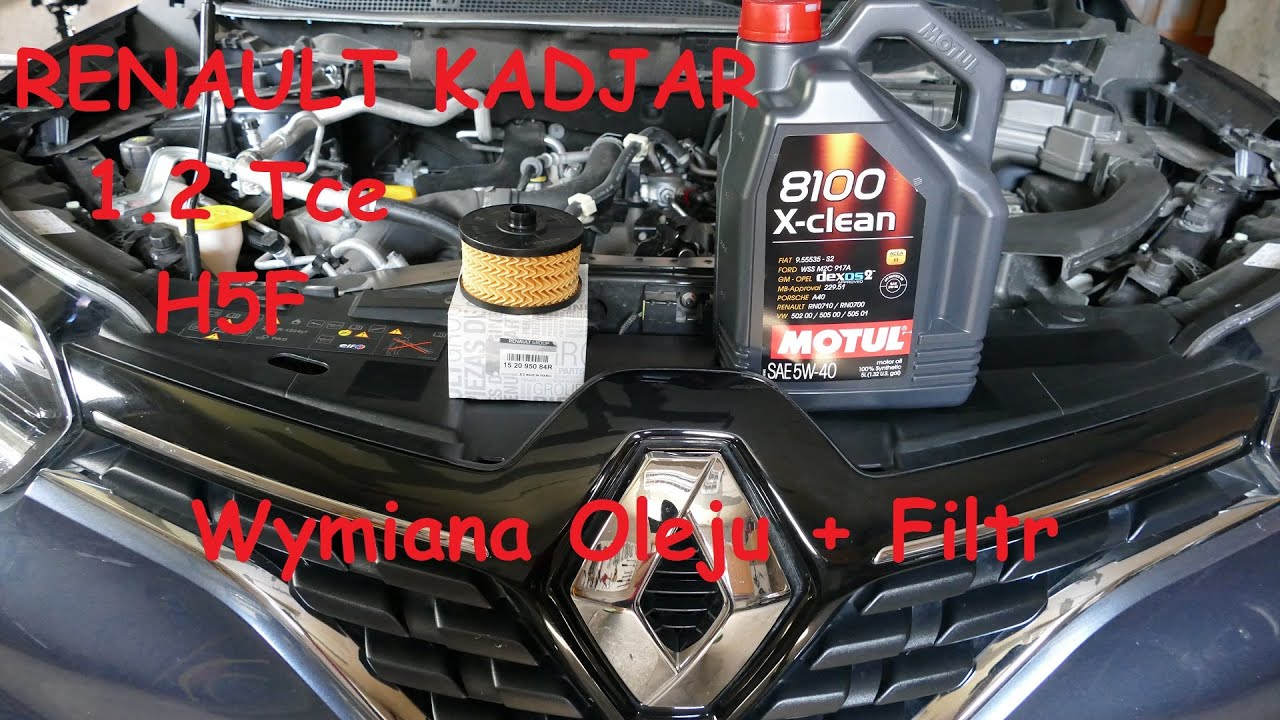 Renault Kadjar 1.2 Tce H5F (2015-2018) - Wymiana Oleju Silnikowego