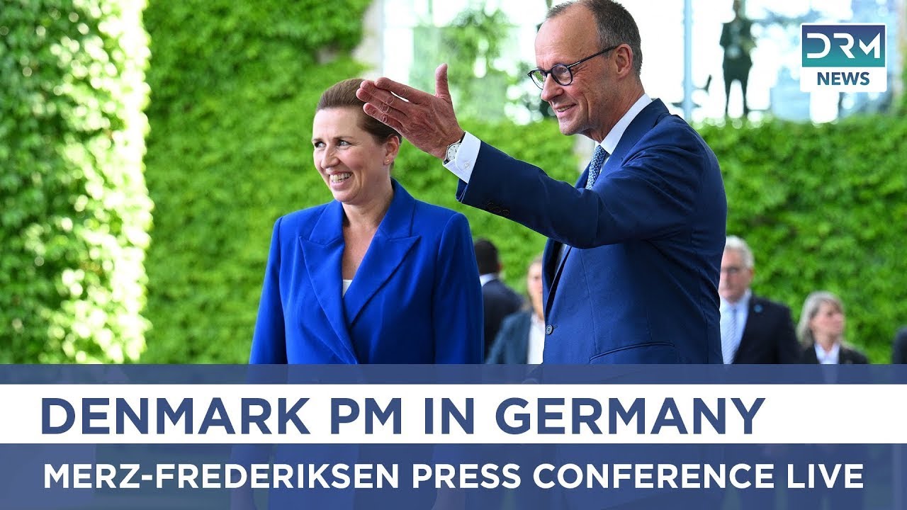 WATCH LIVE: Germany&rsquo;s Merz, Denmark&rsquo;s Frederiksen Hold Joint Presser in Berlin | AC15