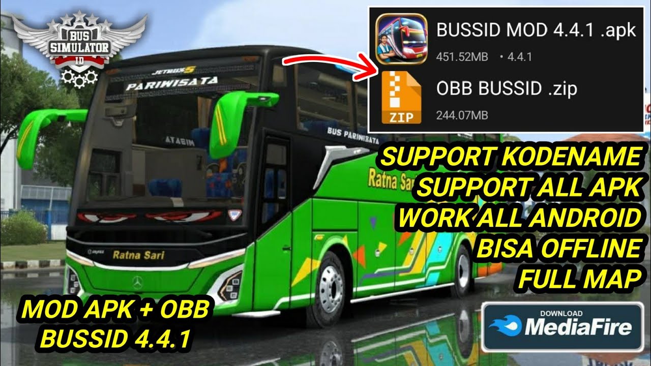 UPDATE BUSSID 4.4.1 !! CARA PASANG APK + OBB BUSSID V4.4.1 TERBARU 2026 | GRAFIK HD FULL MAP