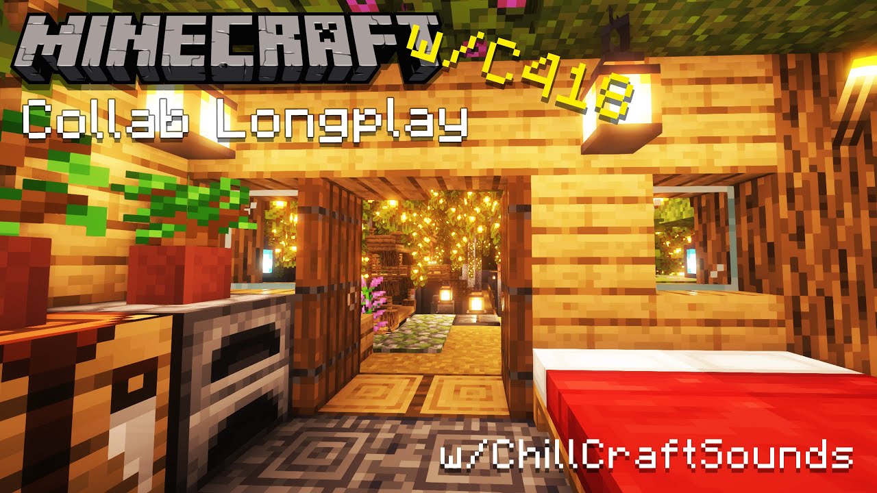 🌿Minecraft Lush Cave House Build Longplay #4 w/ C418 music