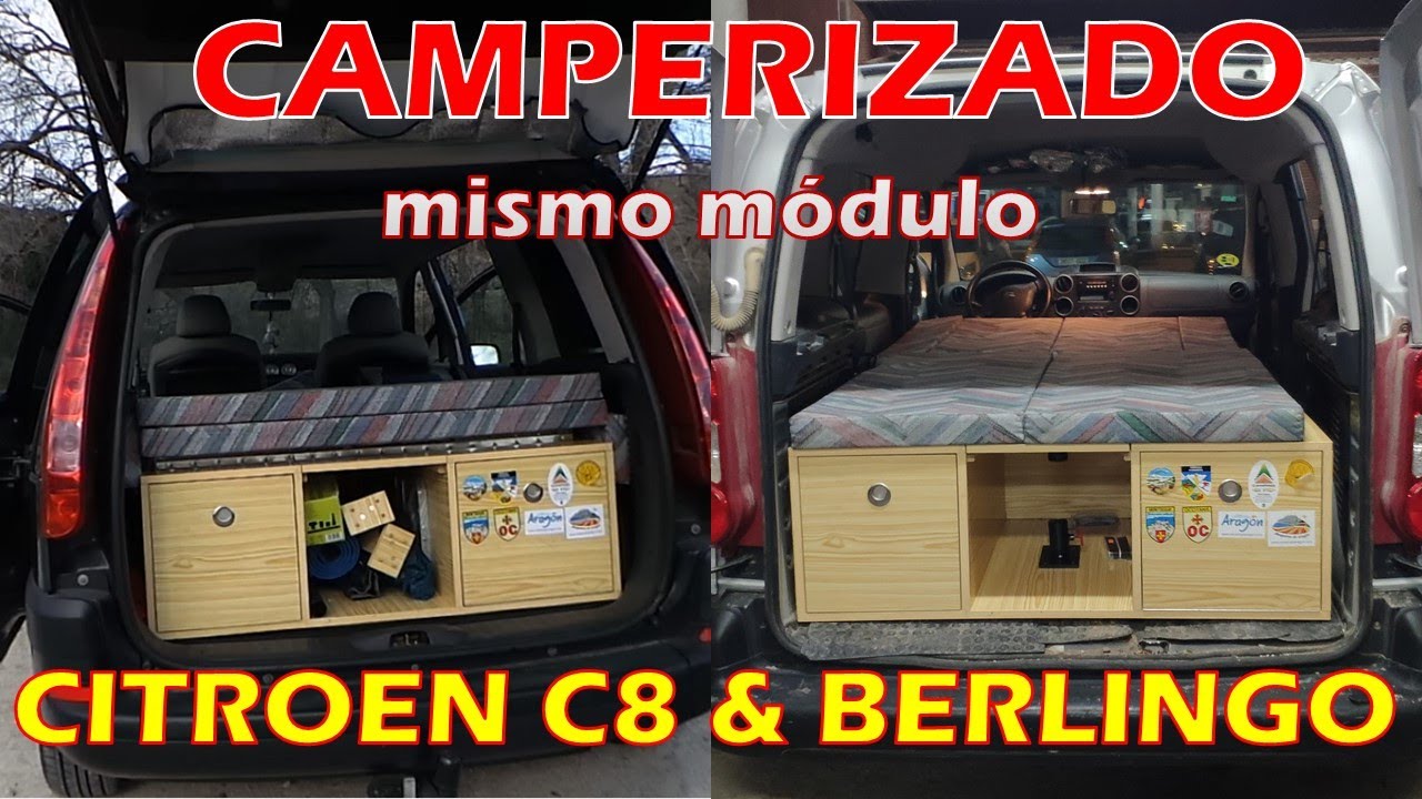 Kit low cost de #camperización Citroen Berlingo Caja II utilizado en Citroen C8 #camperlowcost