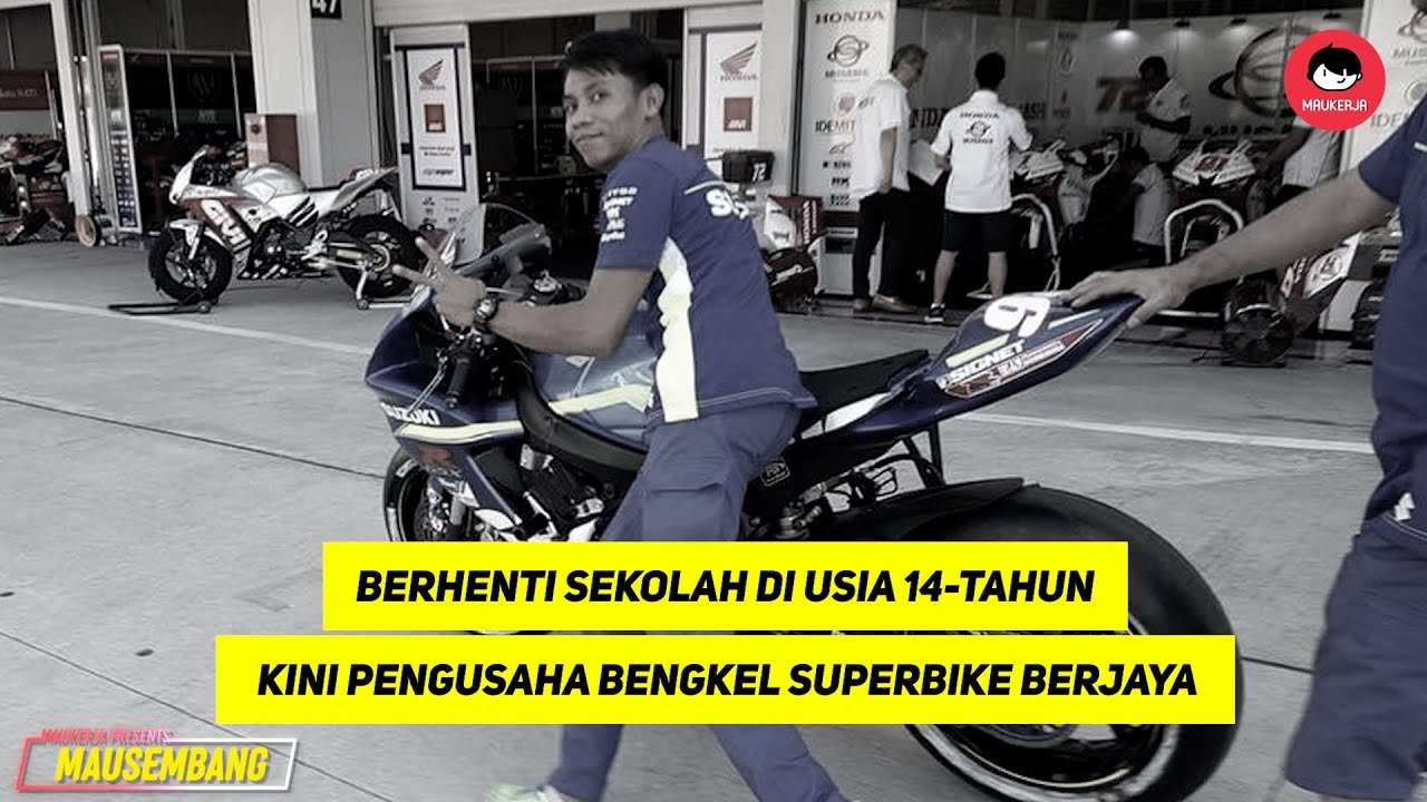 Berhenti Sekolah Di Usia 14 Tahun, Kini Pengusaha Bengkel Superbike Berjaya