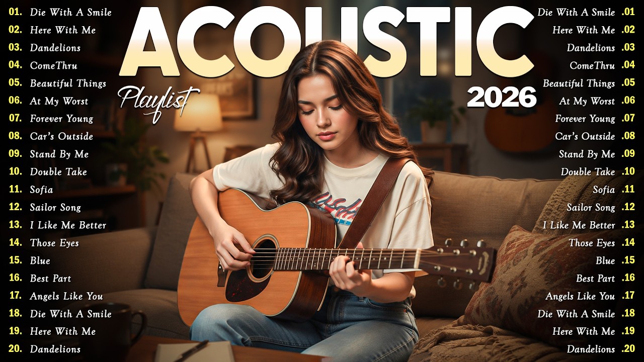 New Acoustic Songs 2026 💕 Trending English Love Songs 2026 Cover to Refresh Your Day