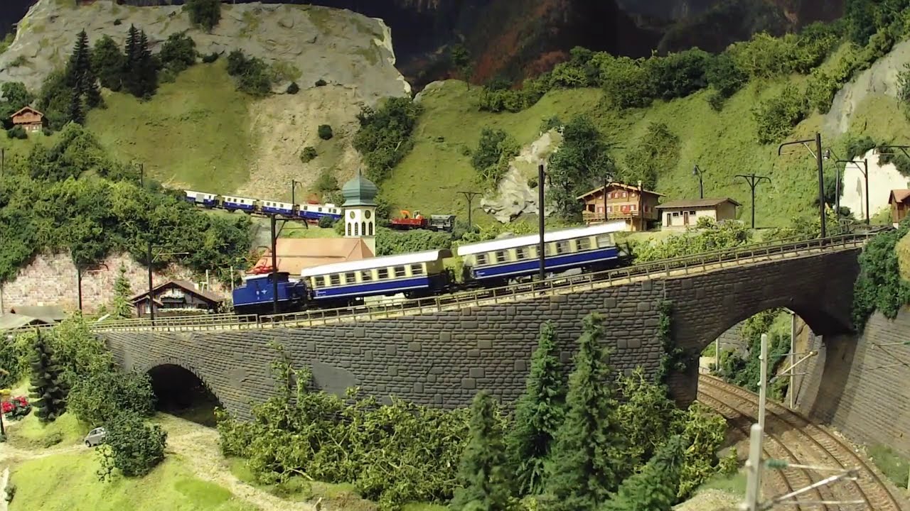 Fahrt mit der Zahnradbahn, Salzbruck, Spur N,   rack railway trip