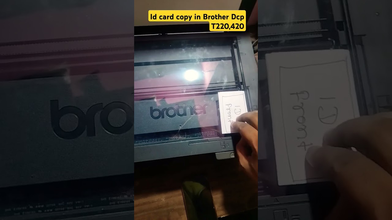How to done id card copy in brother Dcp T220,420 #idcardcopy #brotherprinterrepair