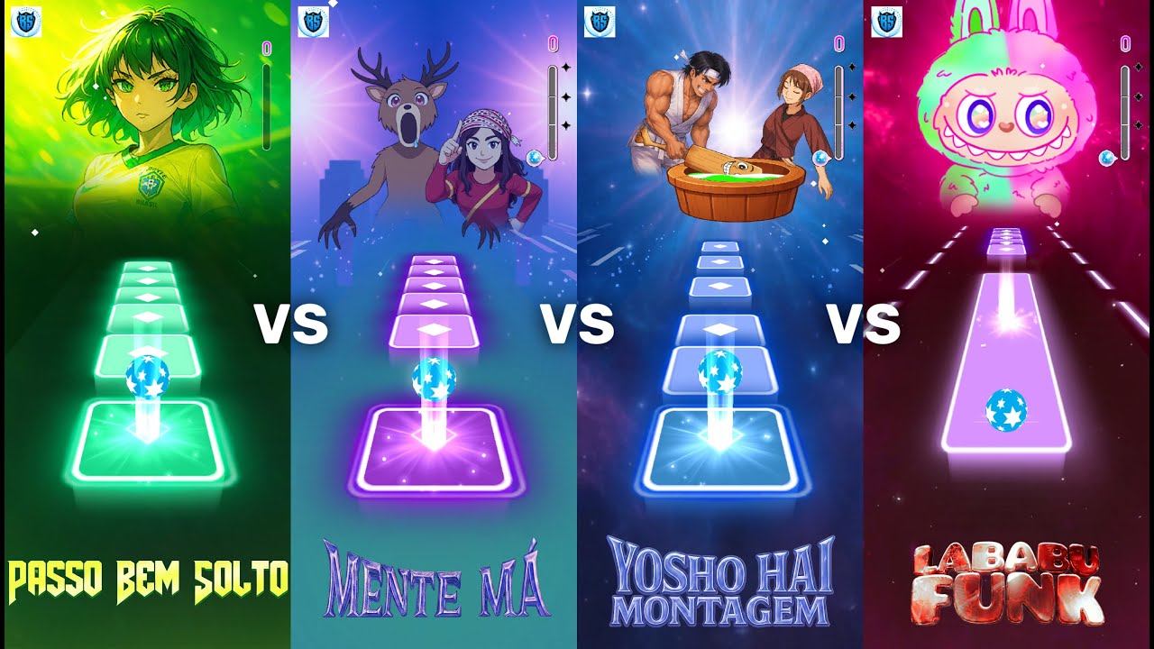 PASSO BEM SOLTO vs MENTE MA vs YOSHO HAI MONTAGEM vs LABUBU FUNK - Music Hop