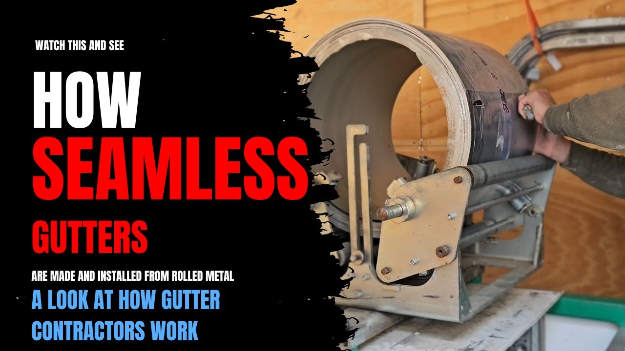 Check Out How These LONG SEAMLESS GUTTERS Are Made and Installed | Inside Look At Gutter Contractors
