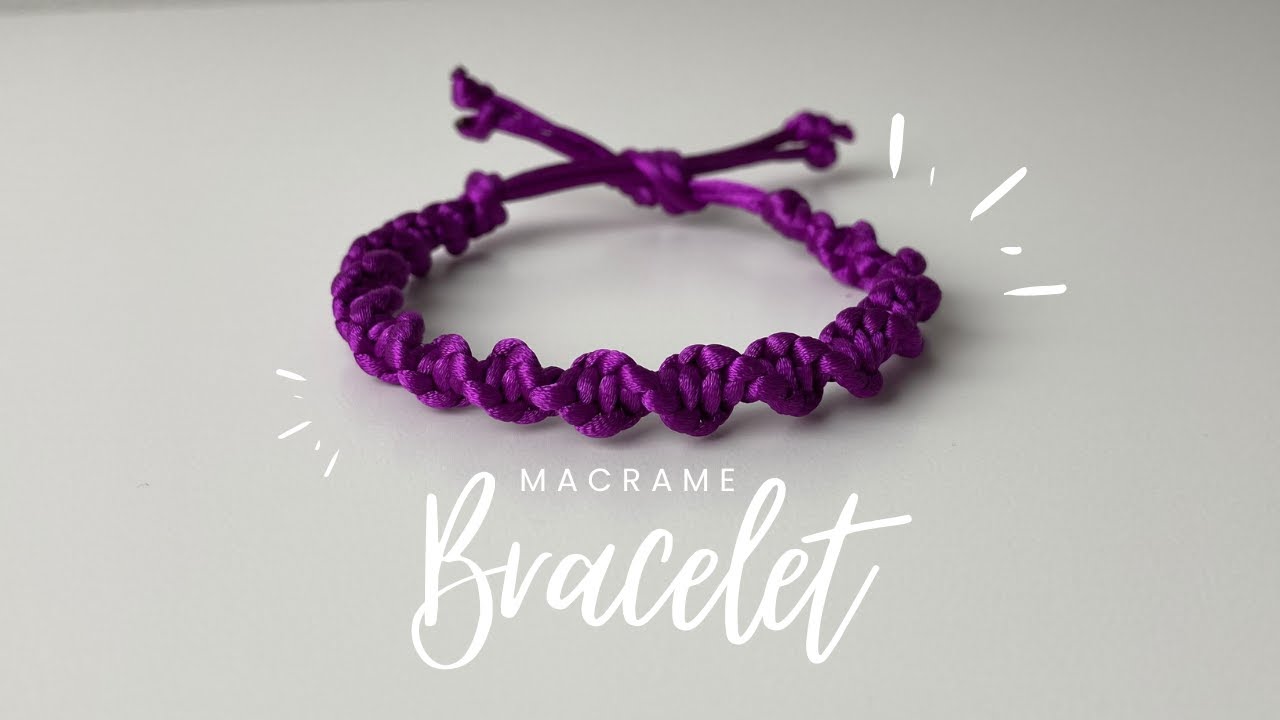 easiest way to make a bracelet with macrame knots