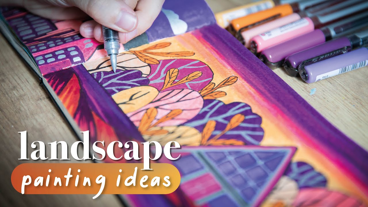 Landscape Drawing/Painting Ideas for your Sketchbook