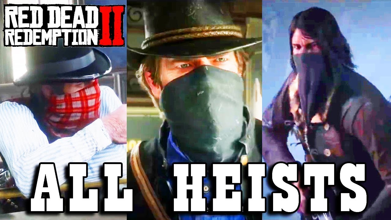 Red Dead Redemption 2 - Все ограбления (все миссии по ограблению банков и поездов)