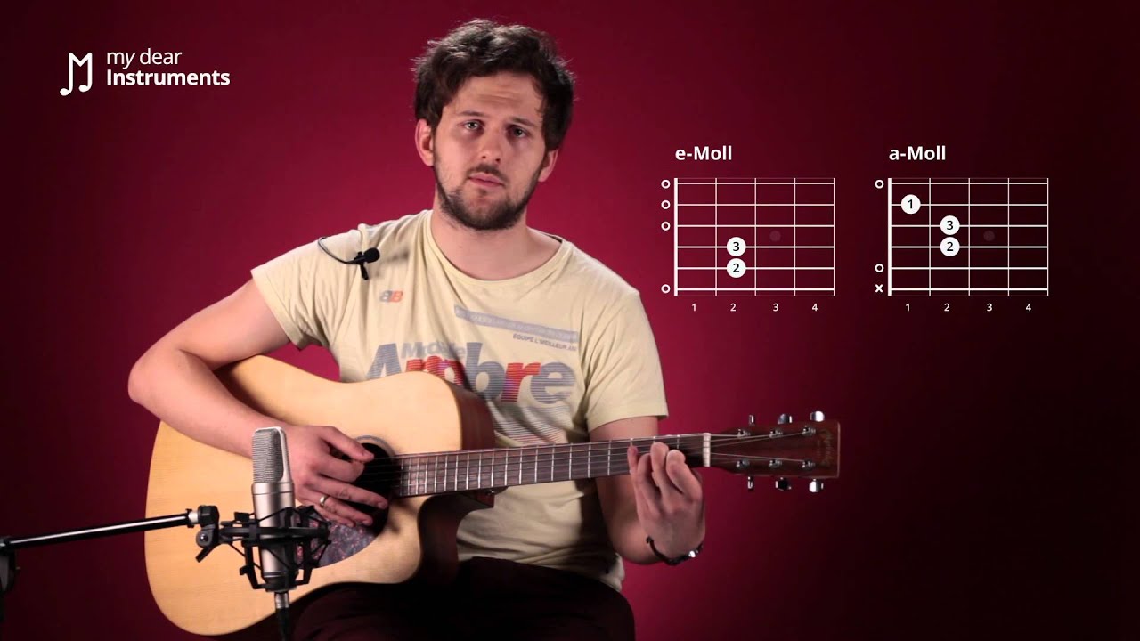 Gitarre lernen - 8/21 Die Akkorde e-Moll und a-Moll