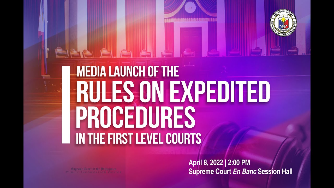Media Launch of the Rules on Expedited Procedures in the First Level Courts
